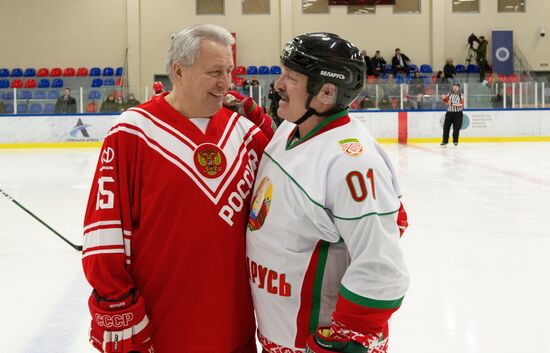 Russia Belarus Night Hockey League Match