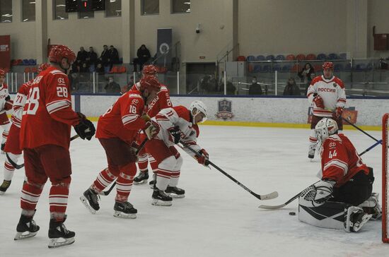 Russia Belarus Night Hockey League Match