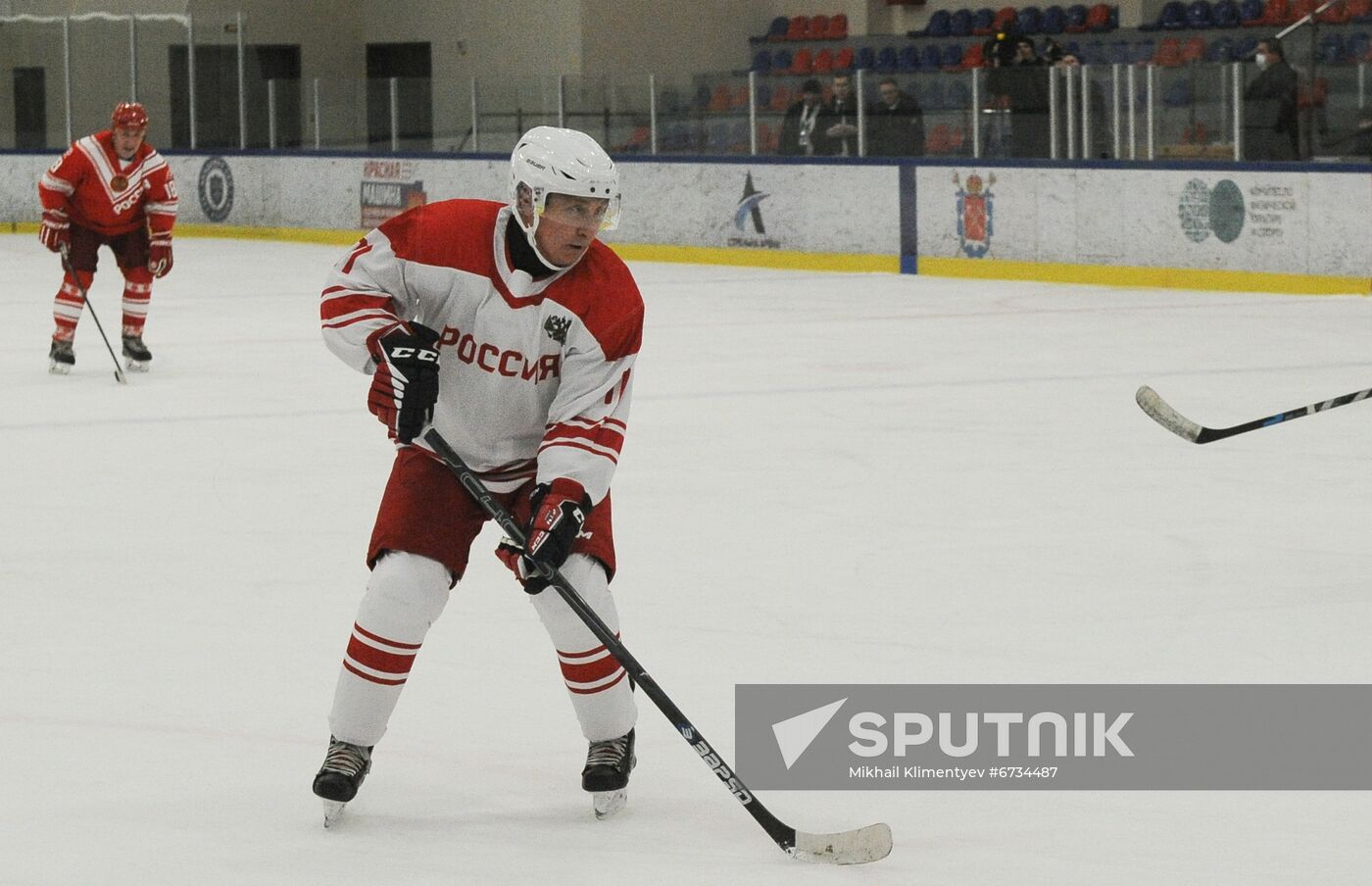 Russia Belarus Night Hockey League Match