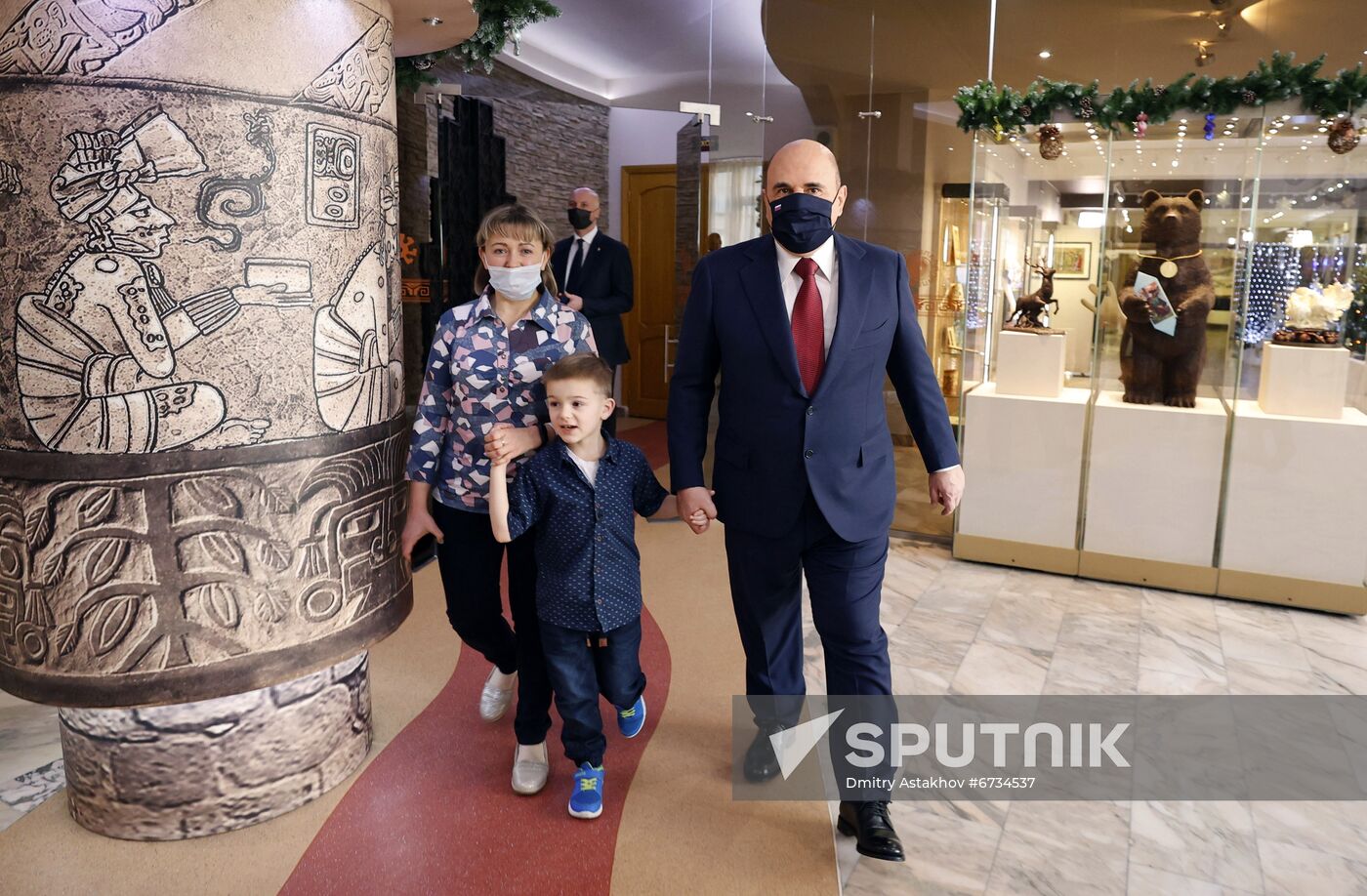 Russia Mishustin New Year Season Charity