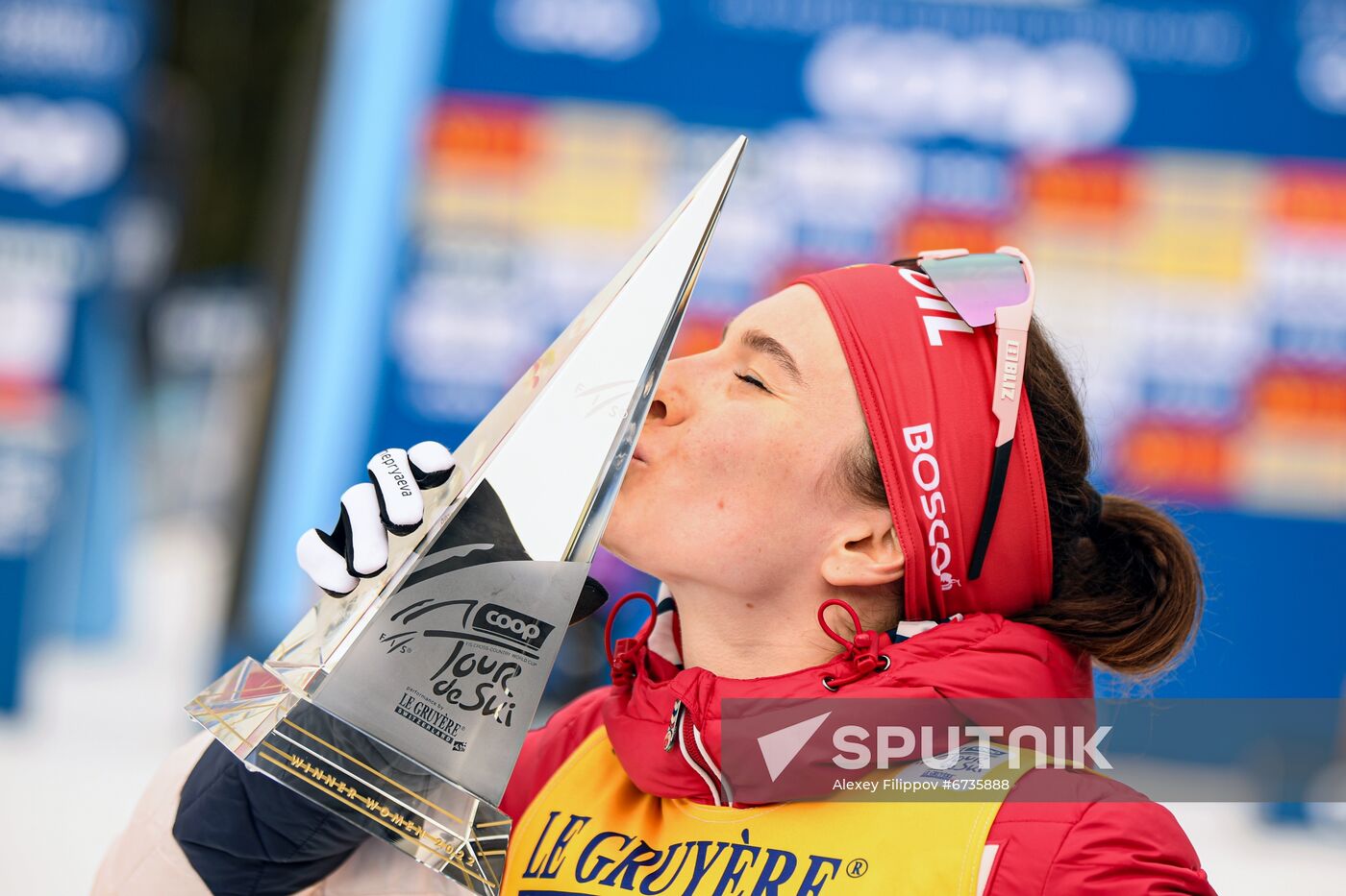 Italy Cross Country Skiing Tour de Ski Award Ceremony