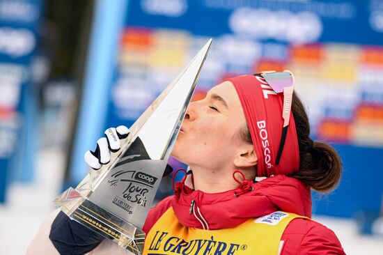 Italy Cross Country Skiing Tour de Ski Award Ceremony