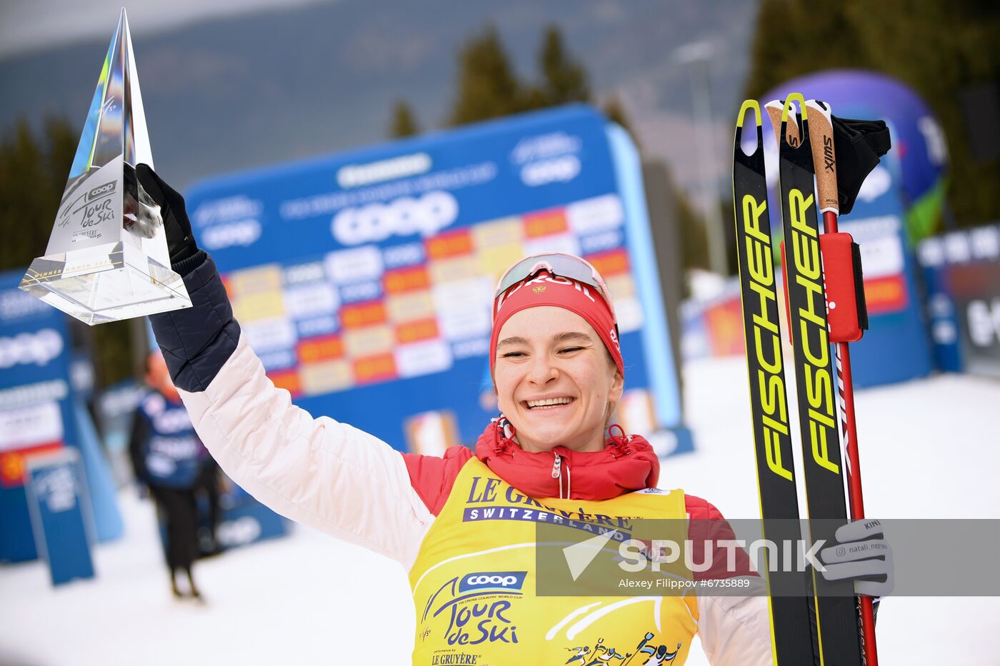Italy Cross Country Skiing Tour de Ski Award Ceremony