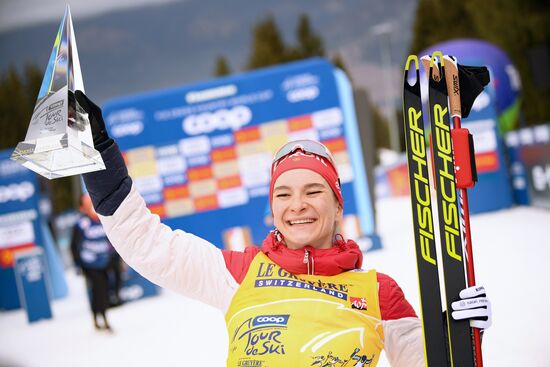 Italy Cross Country Skiing Tour de Ski Award Ceremony