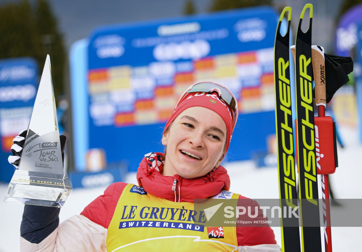 Italy Cross Country Skiing Tour de Ski Award Ceremony