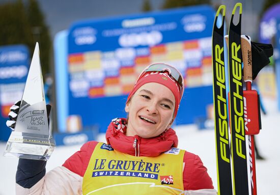 Italy Cross Country Skiing Tour de Ski Award Ceremony
