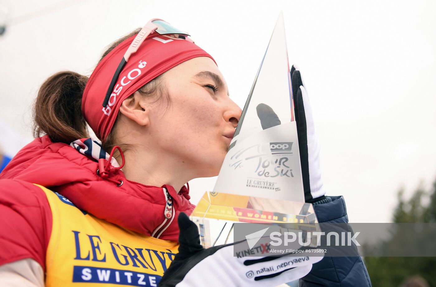 Italy Cross Country Skiing Tour de Ski Award Ceremony