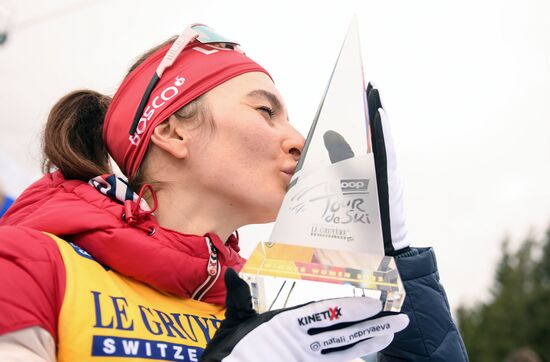 Italy Cross Country Skiing Tour de Ski Award Ceremony