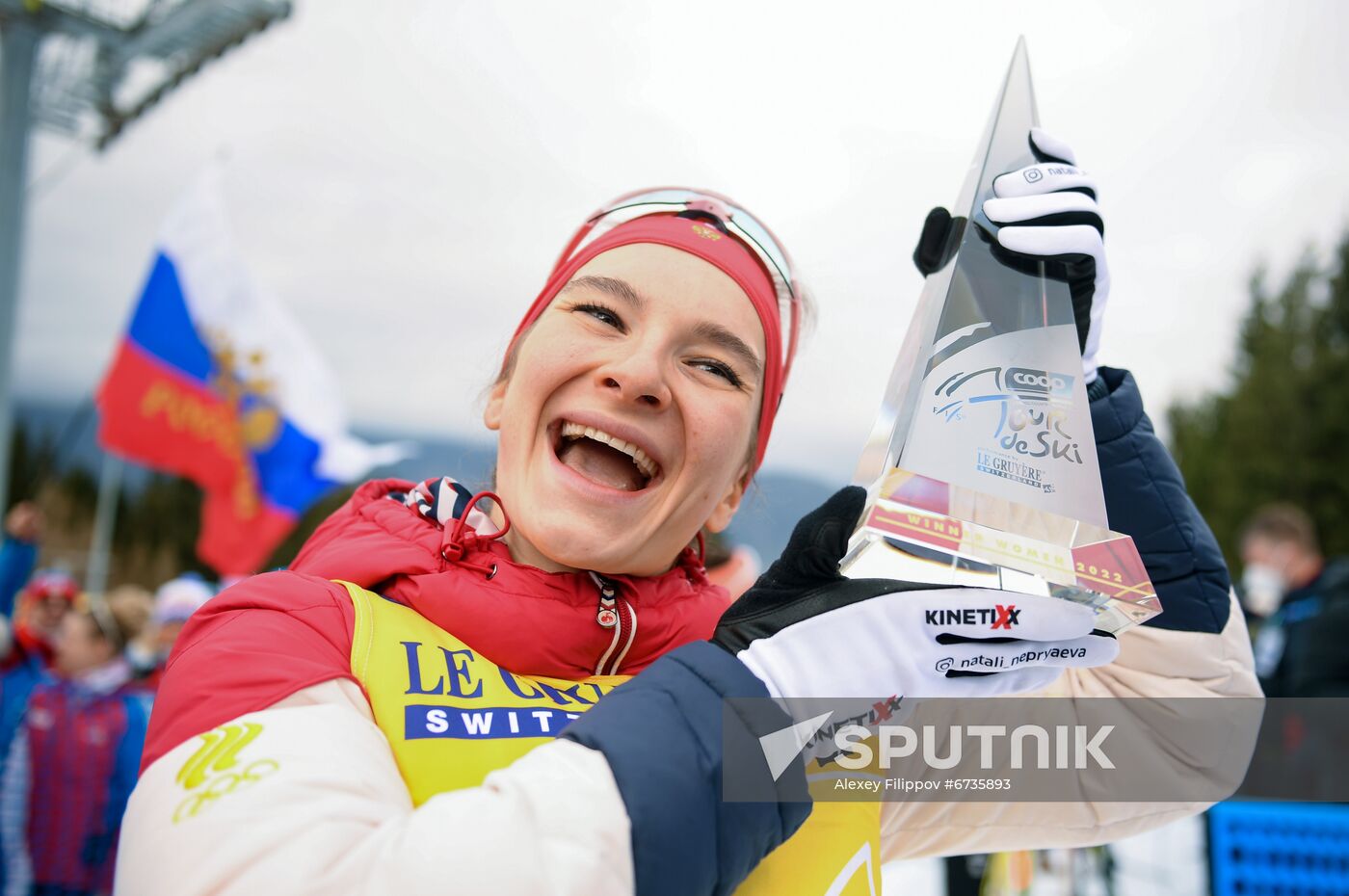 Italy Cross Country Skiing Tour de Ski Award Ceremony