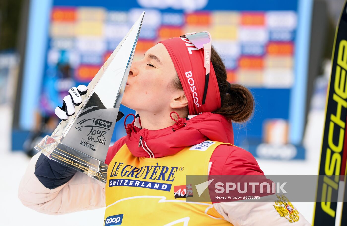 Italy Cross Country Skiing Tour de Ski Award Ceremony