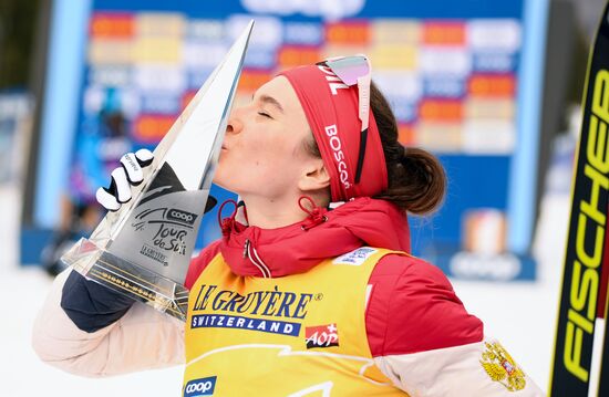 Italy Cross Country Skiing Tour de Ski Award Ceremony