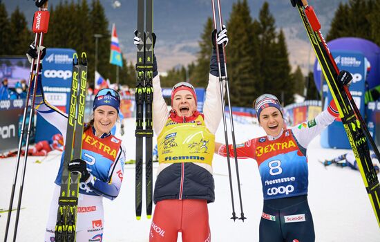 Italy Cross Country Skiing Tour de Ski Award Ceremony