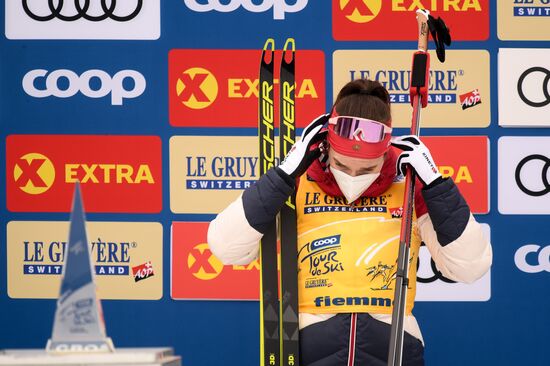Italy Cross Country Skiing Tour de Ski Award Ceremony