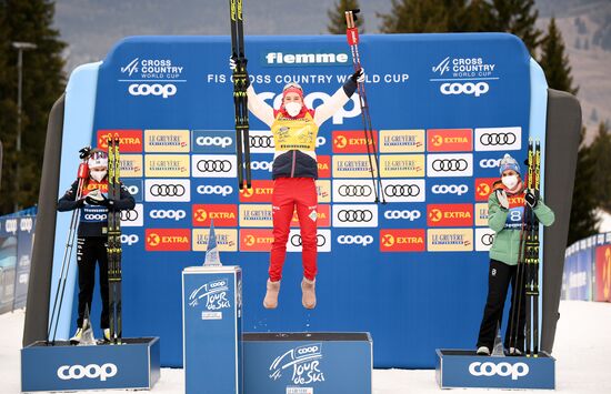 Italy Cross Country Skiing Tour de Ski Award Ceremony