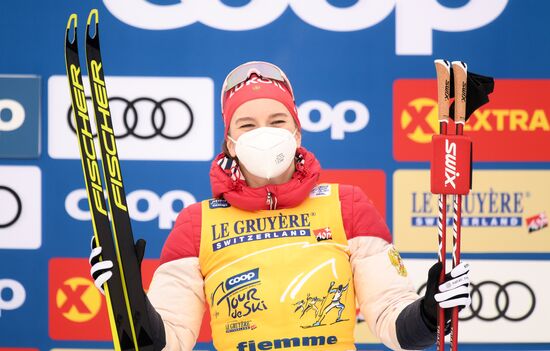 Italy Cross Country Skiing Tour de Ski Award Ceremony