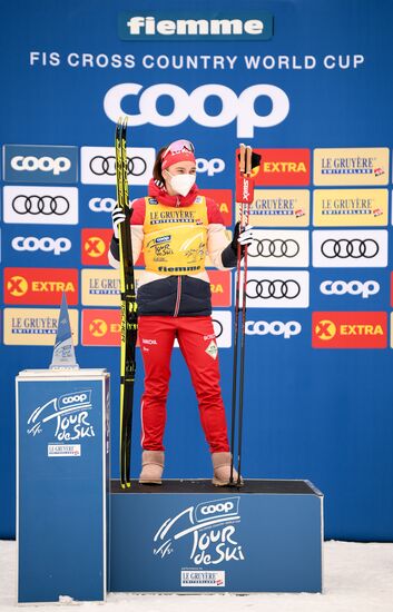 Italy Cross Country Skiing Tour de Ski Award Ceremony
