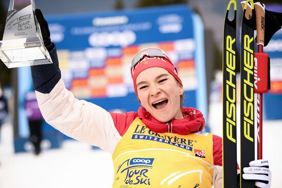 Italy Cross Country Skiing Tour de Ski Award Ceremony