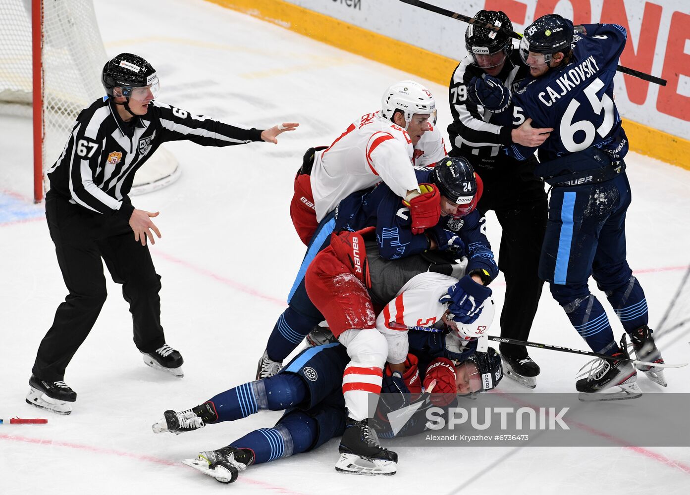 Russia Ice Hockey Kontinental League Sibir - Spartak