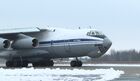 In this handout video grab released by the Russian Defence Ministry, a Russian Ilyushin Il-76 military transport aircraft carrying Belarusian servicemen, part of the Collective Security Treaty Organization (CSTO) peacekeeping forces, prepares to take off on the tarmac at the Machulishchy airfield outside Minsk, Belarus. The Collective Security Council of the Collective Security Treaty Organization (CSTO) decided to deploy the Collective Peacekeeping Forces to Kazakhstan after a relevant request by Kazakh President Kassym-Jomart Tokayev. The forces will be deployed for a limited period in order to stabilize the situation in the country. Editorial use only, no archive, no commercial use. Location: Belarus. Belarus Kazakhstan CSTO Peacekeeping Forces