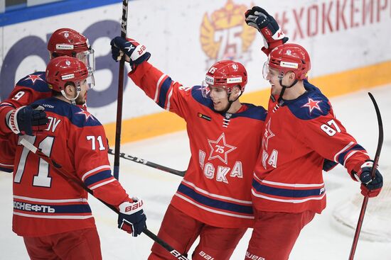 Russia Ice Hockey Kontinental League CSKA - Vityaz