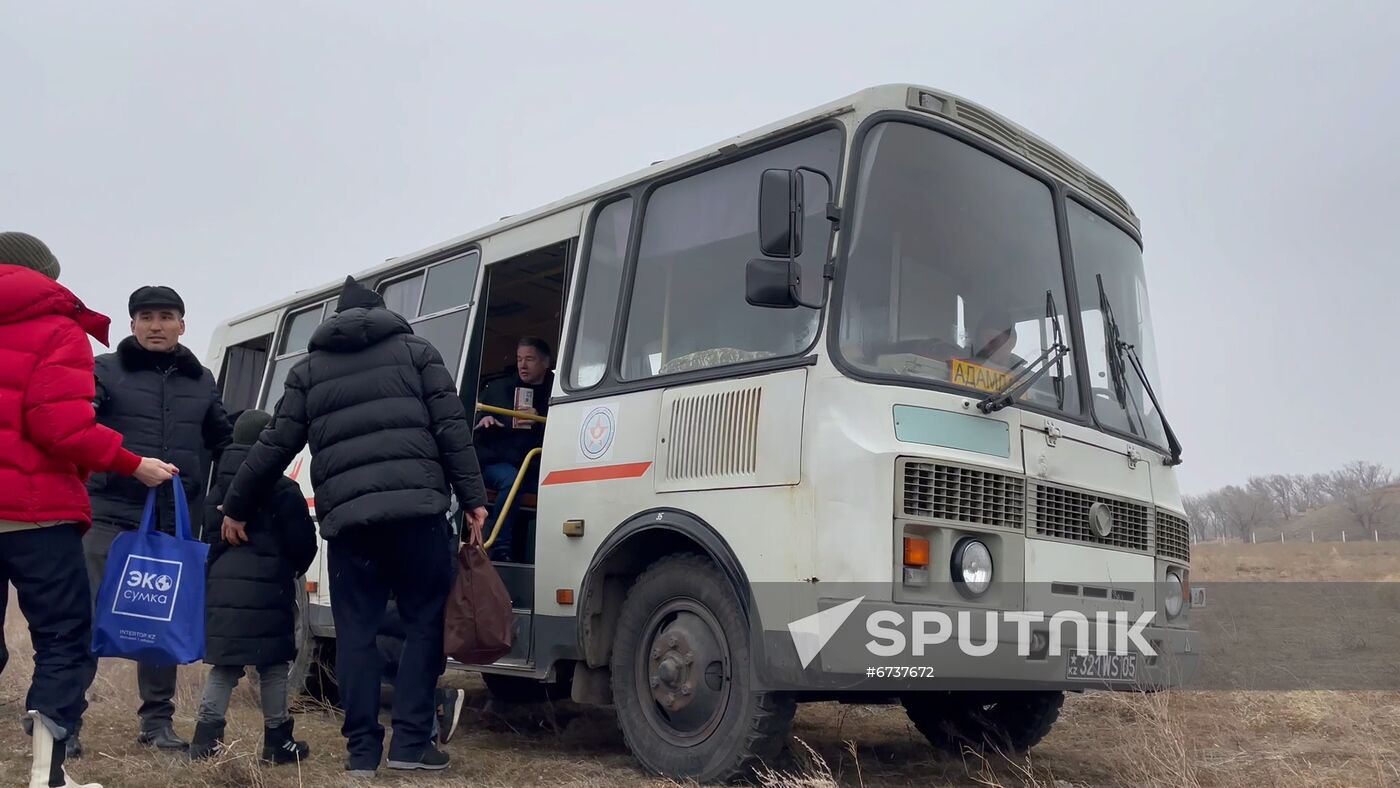Kazakhstan Russian Tourists Evacuation