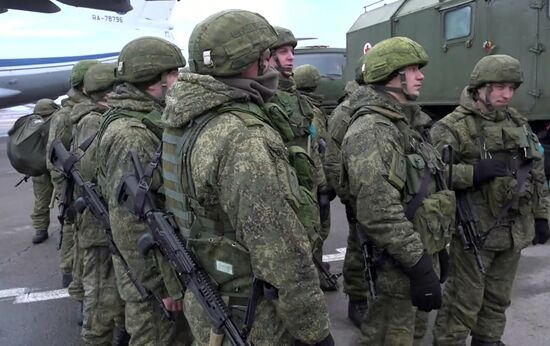 Russia Kazakhstan CSTO Peacekeeping Forces