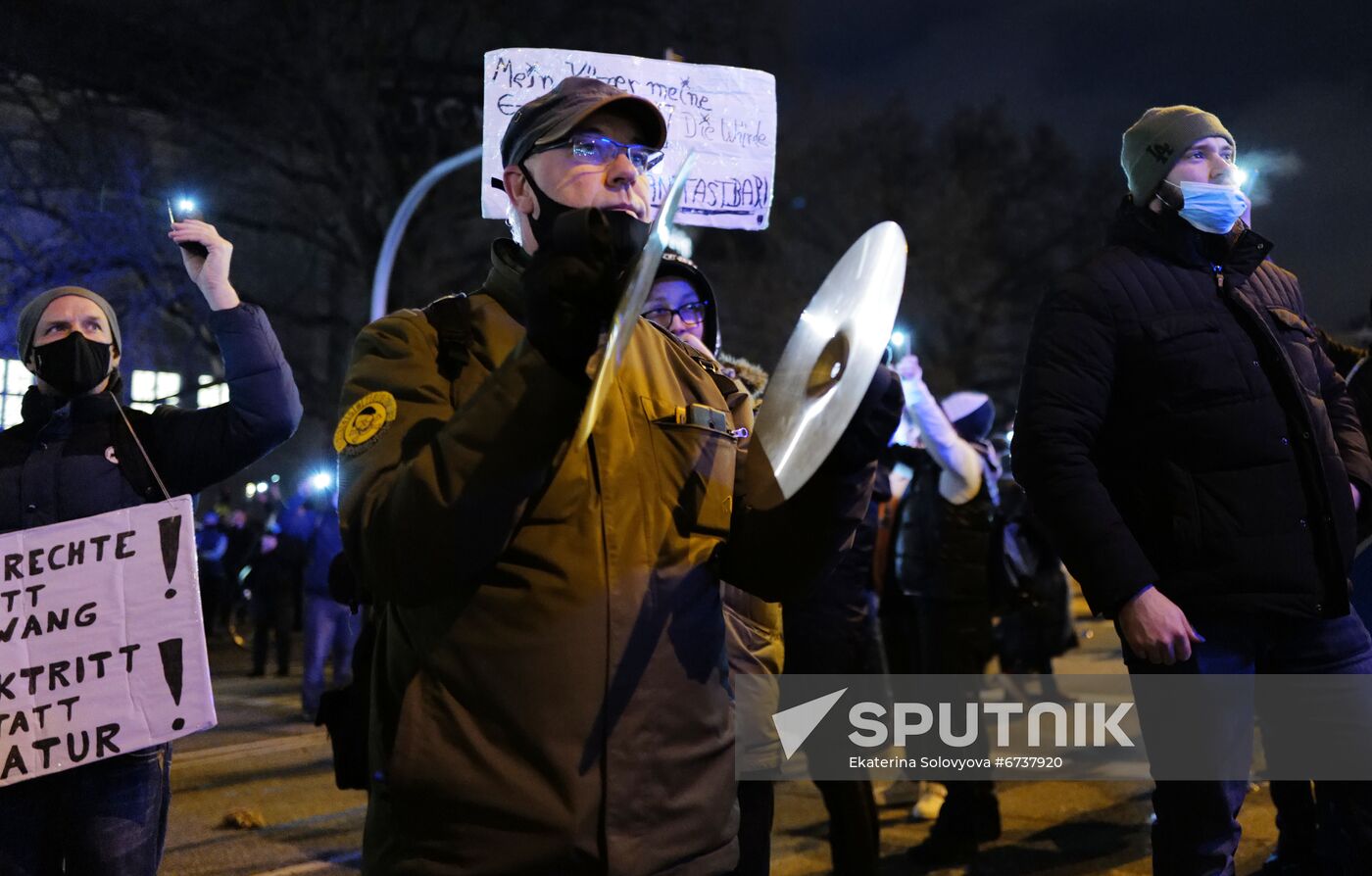 Germany Coronavirus Restrictions Protest