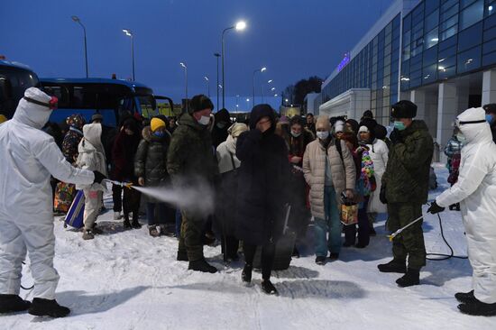 Russia Kazakhstan Evacuation