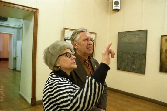 Artist Mikhail Greku's exhibition in Moscow