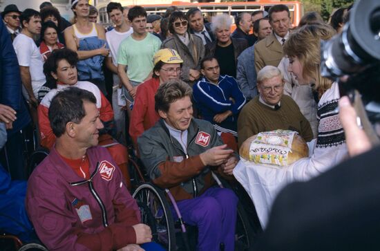 Wheelchair super marathon