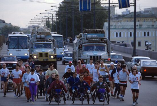 Wheelchair super marathon