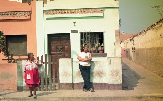 Local residents in Tucume, Peru