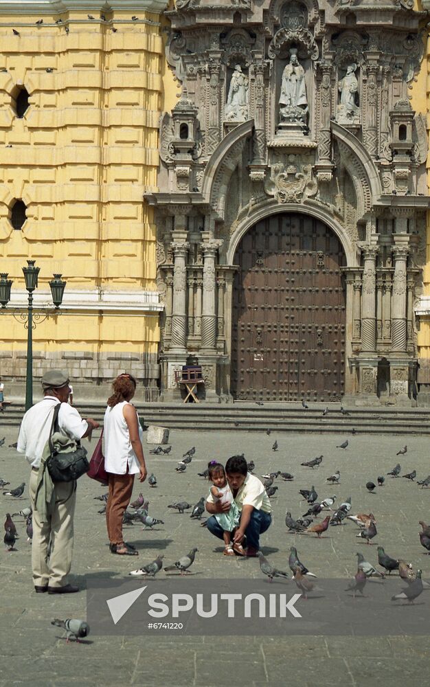 Plaza Mayor, central square in Lima