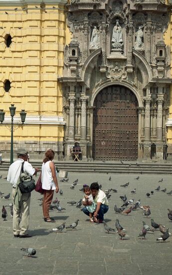 Plaza Mayor, central square in Lima