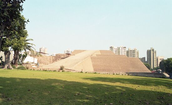 Pre-Colombian pyramid in Lima