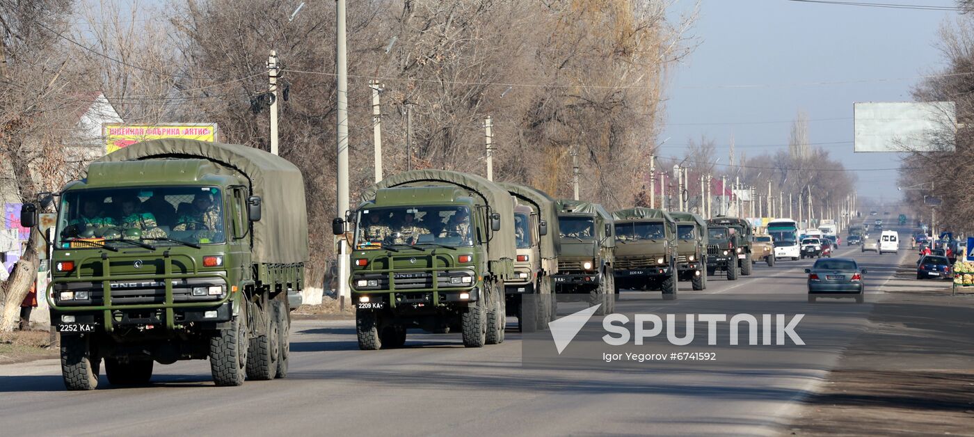 Kyrgyzstan Kazakhstan CSTO Peacekeeping Forces Withdrawal