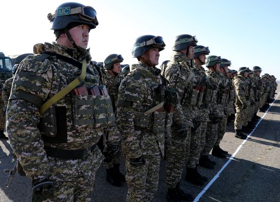Kyrgyzstan Kazakhstan CSTO Peacekeeping Forces Withdrawal