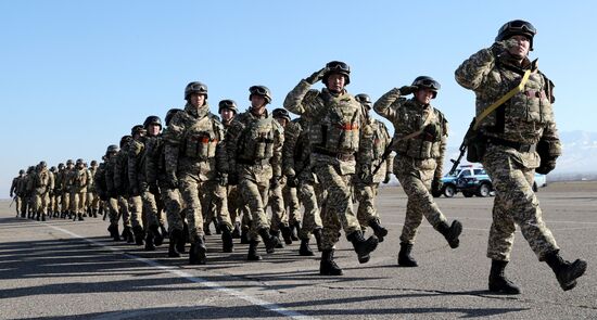 Kyrgyzstan Kazakhstan CSTO Peacekeeping Forces Withdrawal
