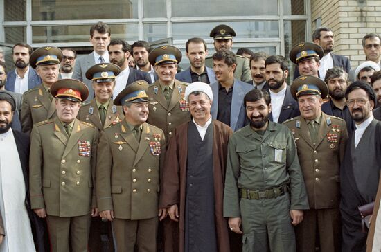 Ali Akbar Hashemi Rafsanjani, Speaker of Iranian Majlis (Parliament), in USSR