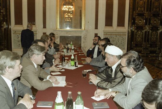 Speaker of Iranian Majles Akbar Hashemi Rafsanjani visits USSR