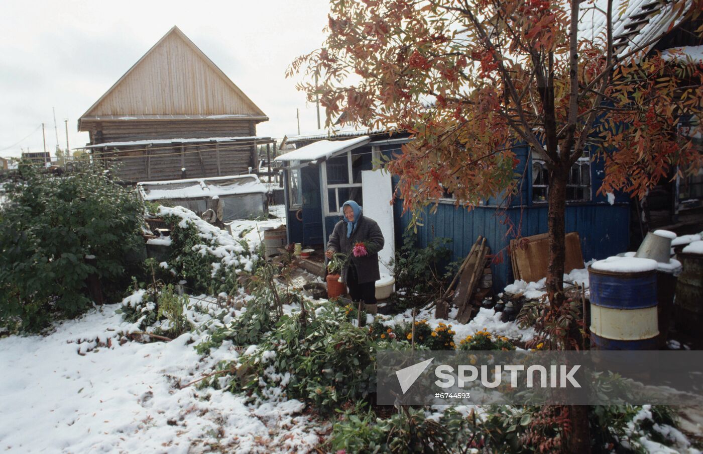 September snow in Nizhnevartovsk