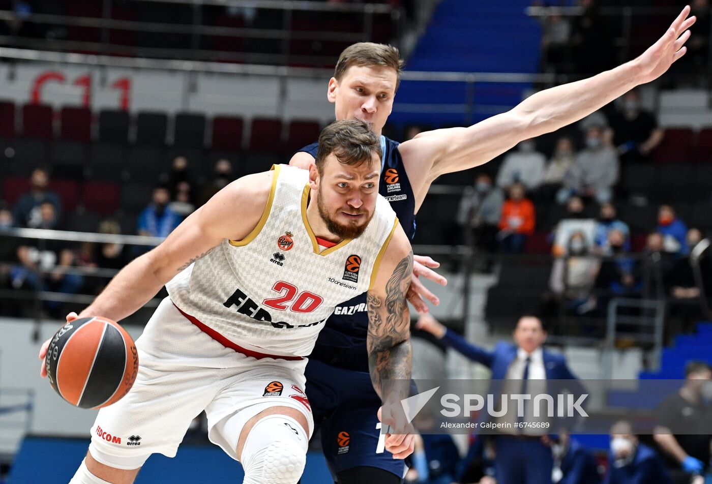 Russia Basketball Euroleague Zenit - Monaco