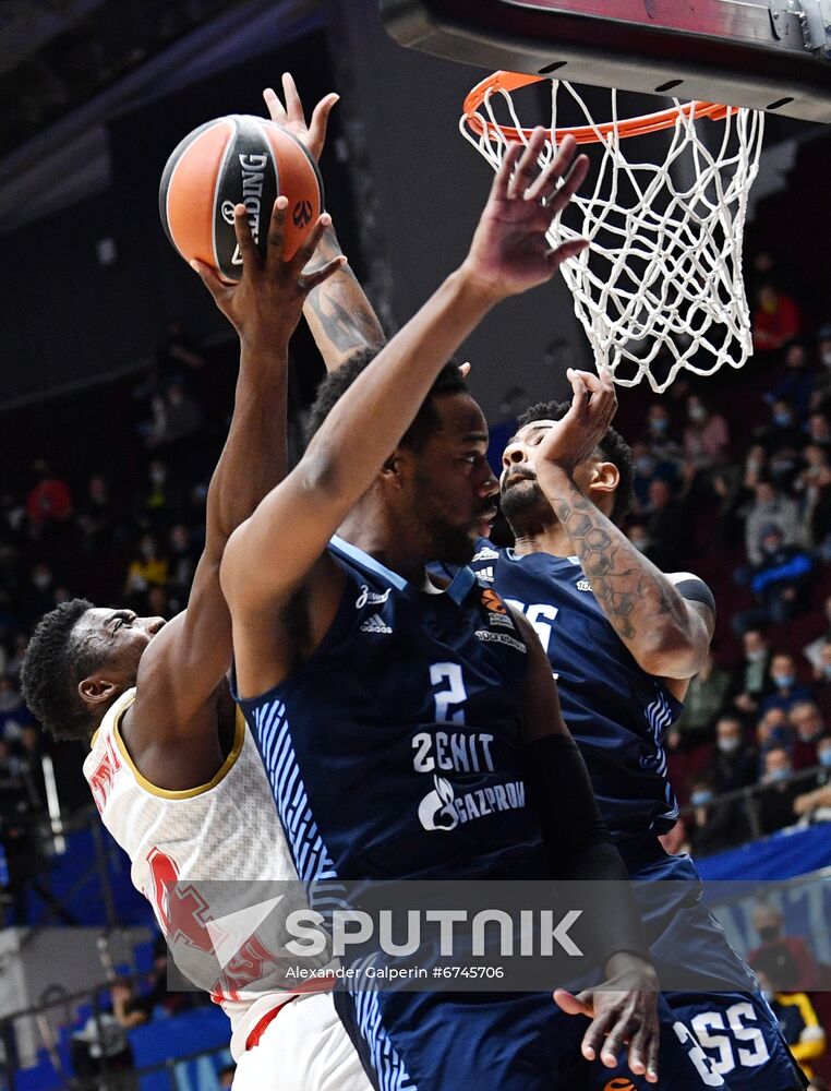 Russia Basketball Euroleague Zenit - Monaco