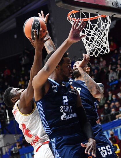 Russia Basketball Euroleague Zenit - Monaco