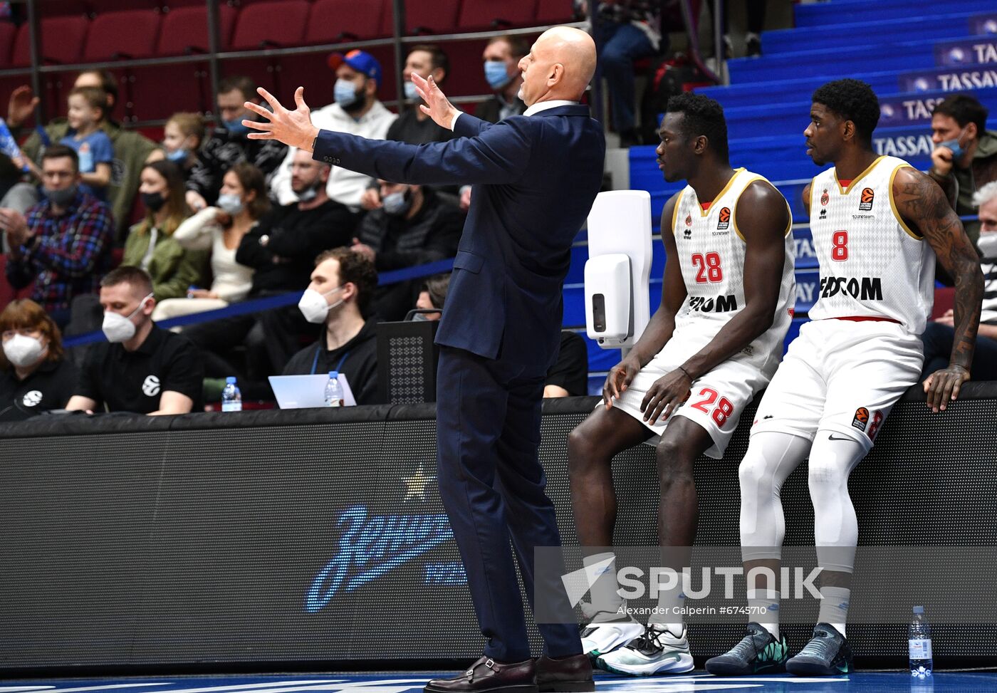 Russia Basketball Euroleague Zenit - Monaco