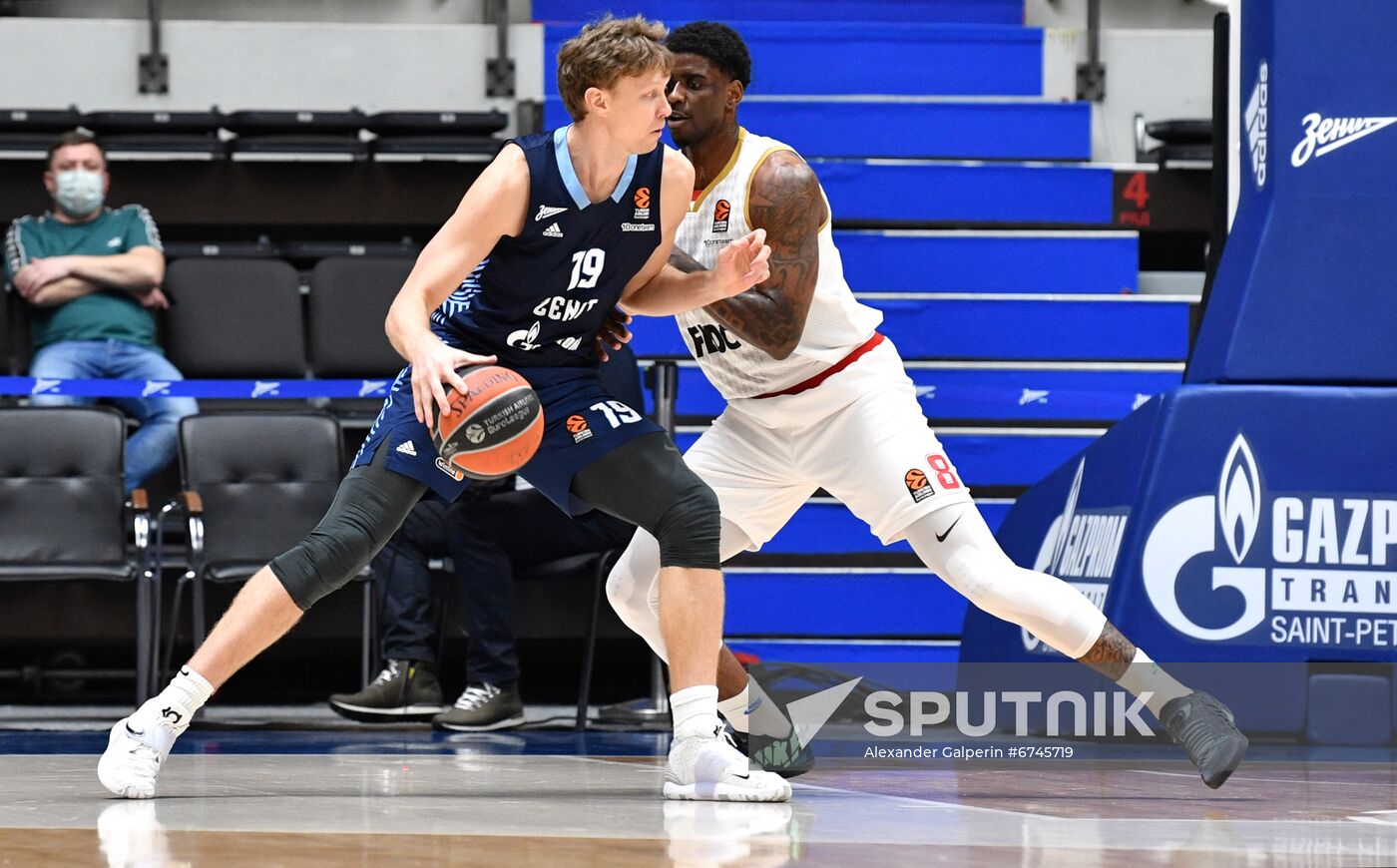 Russia Basketball Euroleague Zenit - Monaco