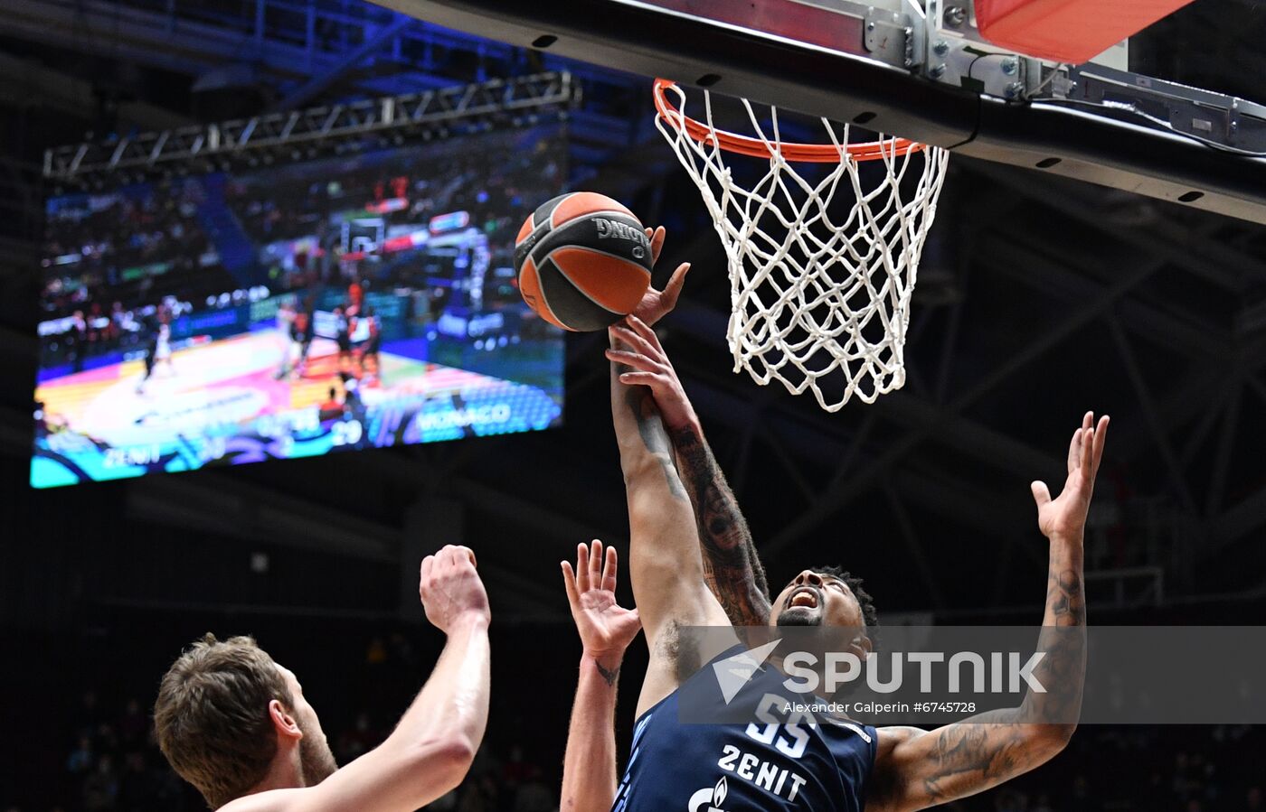 Russia Basketball Euroleague Zenit - Monaco