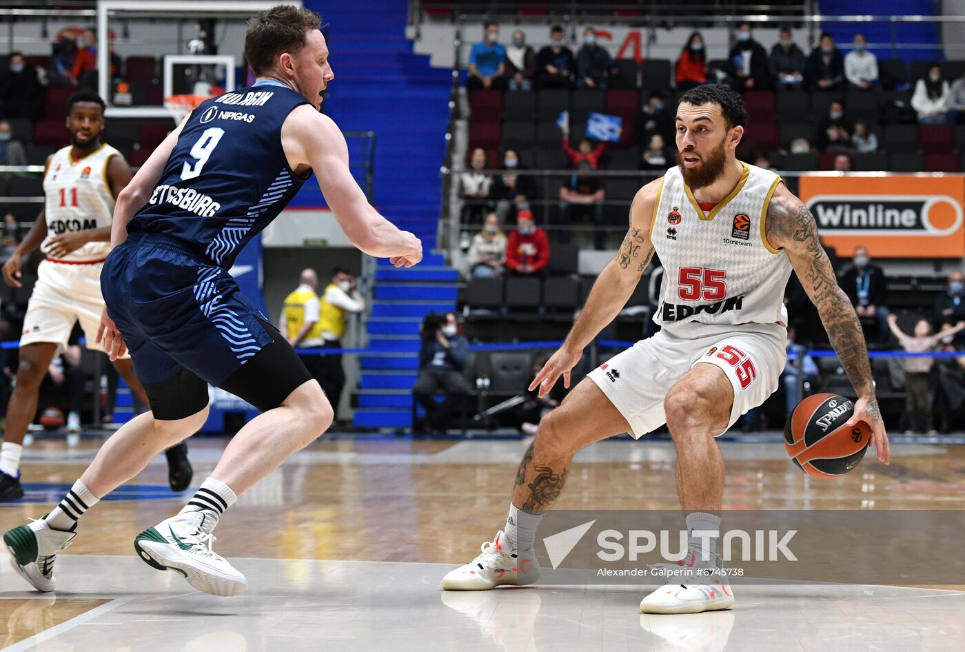 Russia Basketball Euroleague Zenit - Monaco