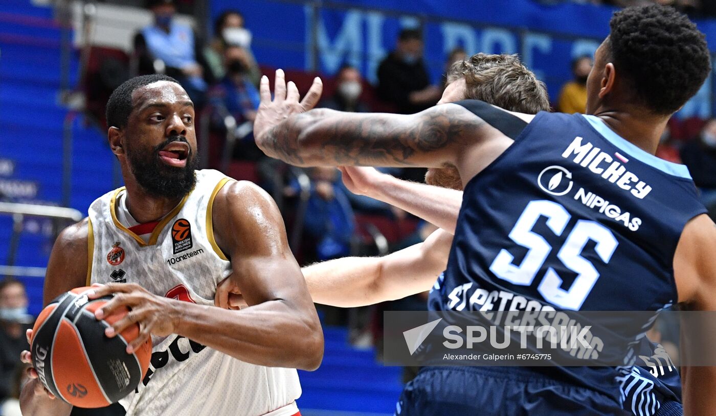 Russia Basketball Euroleague Zenit - Monaco