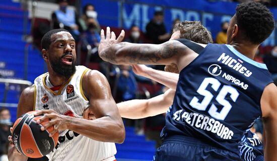 Russia Basketball Euroleague Zenit - Monaco